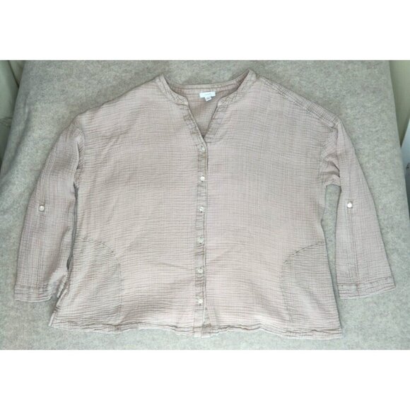 J. Jill Tops - J.Jill Pure Jill Relaxed V-Neck Sweater Tunic Womens Size 2XL Gray RN97641
